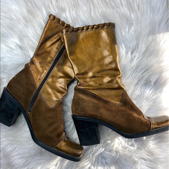 clarks gold boots